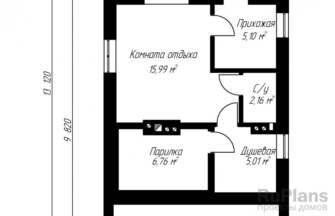 Проекты бань из газосиликатных блоков