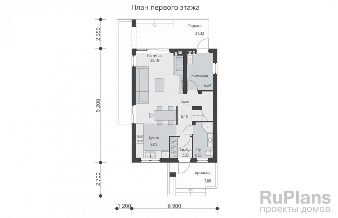 Проекты домов 6х9 метров